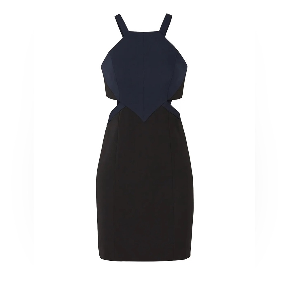NWT JAYGODFREY Walker Side Cutout Square Neck Sheath Mini Backless Dress 10 - Picture 5 of 16